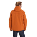 Dark Orange - Back - TOG24 Mens Truro Softshell Hooded Jacket