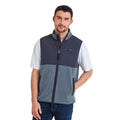 Steel Blue-Dark Indigo - Side - TOG24 Mens Maray Contrast Fleece Gilet