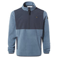 Steel Blue-Dark Indigo - Front - TOG24 Mens Herwick Half Zip Fleece Top