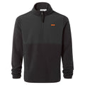 Black-Washed Black - Front - TOG24 Mens Herwick Half Zip Fleece Top