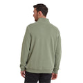 Faded Khaki Green - Back - TOG24 Mens Dorian Quarter Zip Sweatshirt