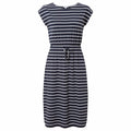 Dark Indigo - Front - TOG24 Womens-Ladies Frankie Stripe Jersey Dress