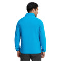 Peacock Blue - Back - TOG24 Mens Farlow Stud Front Fleece Top