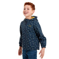 Dark Indigo - Side - TOG24 Childrens-Kids Copley Cloud Print Waterproof Jacket