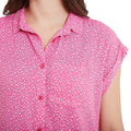 Bubblegum Pink - Side - TOG24 Womens-Ladies Pebble Capped Sleeved Shirt