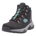 Black-Teal - Front - TOG24 Womens-Ladies Tundra Leather Walking Boots
