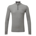 Grey Marl - Front - TOG24 Mens Snowdon Thermal Quarter Zip Base Layer Top