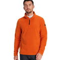 Dark Orange - Side - TOG24 Mens Revive Fleece Top