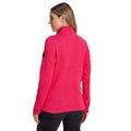 Magenta Pink Marl - Back - TOG24 Womens-Ladies Pearson Quarter Zip Fleece Top