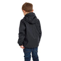 Black - Back - TOG24 Childrens-Kids Plain Packaway Waterproof Jacket