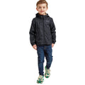 Black - Lifestyle - TOG24 Childrens-Kids Plain Packaway Waterproof Jacket