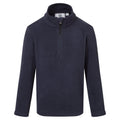 Navy - Front - TOG24 Childrens-Kids Toffolo Zip Neck Fleece Top