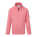 Playful Pink - Front - TOG24 Childrens-Kids Toffolo Zip Neck Fleece Top