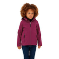 Raspberry - Side - TOG24 Childrens-Kids Koroma Softshell Hooded Jacket