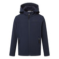 Navy - Front - TOG24 Childrens-Kids Koroma Softshell Hooded Jacket