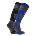 Dark Grey-Royal Blue - Back - TOG24 Mens Linz Ski Socks (Pack of 2)