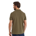 Khaki Green - Back - TOG24 Mens Bolton Striped Polo Shirt