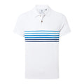 Optic White - Front - TOG24 Mens Bolton Striped Polo Shirt