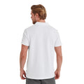 Optic White - Back - TOG24 Mens Bolton Striped Polo Shirt