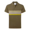Khaki Green - Front - TOG24 Mens Bolton Striped Polo Shirt