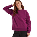 Purple Berry - Side - TOG24 Womens-Ladies Clayborne Sherpa Fleece Sweatshirt