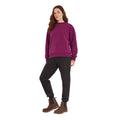 Purple Berry - Lifestyle - TOG24 Womens-Ladies Clayborne Sherpa Fleece Sweatshirt