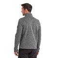 Dark Grey - Back - TOG24 Mens Cresswell Marl Knitlook Fleece Jacket