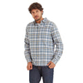 Blue Haze - Side - TOG24 Mens Treyton Yarn Dyed Check Long-Sleeved Shirt