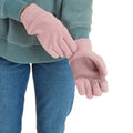 Faded Pink - Back - TOG24 Unisex Adult Stride Microfleece Gloves