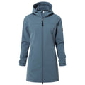 Blue Stone - Front - TOG24 Womens-Ladies Keld Long Length Soft Shell Jacket