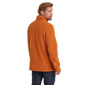 Dark Orange - Back - TOG24 Mens Brandon Zip Neck Fleece Top