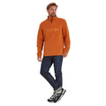 Dark Orange - Lifestyle - TOG24 Mens Brandon Zip Neck Fleece Top