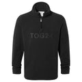 Black - Front - TOG24 Mens Brandon Zip Neck Fleece Top