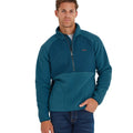 Marine Blue - Side - TOG24 Mens Eldon Sherpa Fleece Top