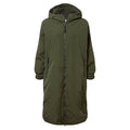 Dark Green - Front - TOG24 Womens-Ladies Banton Longline Jacket