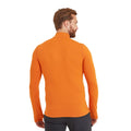 Dark Orange - Back - TOG24 Mens Snowdon Thermal Zip Neck Base Layer Top