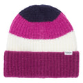 Purple Berry - Front - TOG24 Desmon Colour Block Knitted Beanie