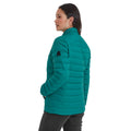 Teal - Back - TOG24 Womens-Ladies North Quilted RDS Down Jacket