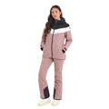 Black-Faded Pink - Side - TOG24 Womens-Ladies Panorama Ski Jacket