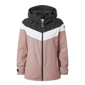 Black-Faded Pink - Front - TOG24 Womens-Ladies Panorama Ski Jacket