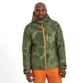 Khaki - Side - TOG24 Mens Palisade Pixel Camo Ski Jacket