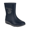 Blue-Grey - Front - Dunlop Childrens-Kids Elephant Wellington Boots