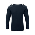 Navy Blue - Front - Fort Mens Crew Neck Combat Jumper