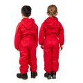 Signal Red - Lifestyle - Trespass Kids Unisex Dripdrop Padded Waterproof Rain Suit