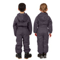 Dark Grey - Lifestyle - Trespass Kids Unisex Dripdrop Padded Waterproof Rain Suit