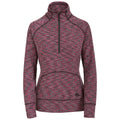 Raspberry Marl - Front - Trespass Womens-Ladies Moxie Half Zip Fleece Top