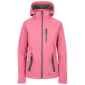 Rose Blush - Front - Trespass Womens-Ladies Bela II Waterproof Soft Shell Jacket