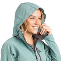 Teal Mist - Lifestyle - Trespass Womens-Ladies Bela II Waterproof Soft Shell Jacket