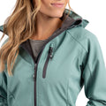 Teal Mist - Pack Shot - Trespass Womens-Ladies Bela II Waterproof Soft Shell Jacket