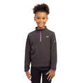 Dark Grey - Lifestyle - Trespass Childrens-Girls Sybil Micro Fleece